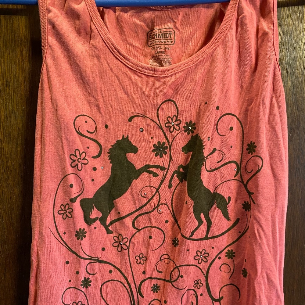 Horse themed tank top